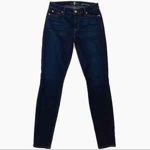 7 For All Mankind | Dark Wash Skinny Jean, Size 29